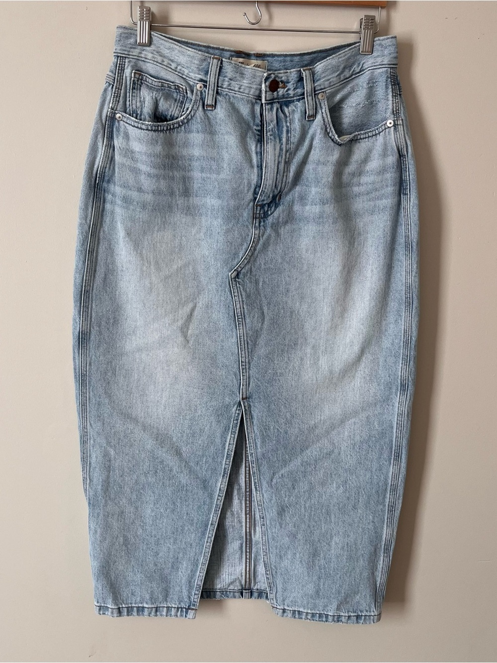 Madewell Light Wash Denim Skirt